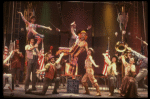 Actor Jim Dale (C) w. cast in a scene fr. the Broadway musical "Barnum." (New York)