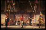 Actor Jim Dale (C) w. cast in a scene fr. the Broadway musical "Barnum." (New York)