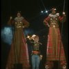 Actor Leonard John Crofoot in a scene fr. the Bus & Truck tour of the Broadway musical "Barnum." (New York)