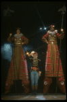 Actor Leonard John Crofoot in a scene fr. the Bus & Truck tour of the Broadway musical "Barnum." (New York)