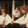Actors (L-R) John Malkovich, Lou Liberatore & Joan Allen in a scene fr. the Broadway play "Burn This." (New York)
