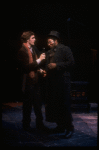 Actors (L-R) Howard McGillin & Keith David in a scene from the New York Shakespeare Festival production of the musical "La Boheme." (New York)