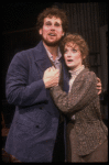 Actors Patti Cohenour and David Carroll in a scene from the New York Shakespeare Festival production of the musical "La Boheme." (New York)