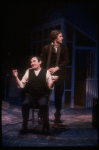 Actors (L-R) Joe Pichette & Howard McGillin in a scene from the New York Shakespeare Festival production of the musical "La Boheme." (New York)