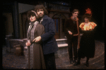 Actors (L-R) Linda Ronstadt, Gary Morris, Howard McGillin & Cass Morgan in a scene from the New York Shakespeare Festival production of the musical "La Boheme." (New York)