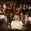 Actors (seated L-R) Merwin Goldsmith, Cass Morgan, Howard McGillin, Caroline Peyton, Gary Morris, Linda Ronstadt, David Carroll, Patti Cohenour, Keith David & Neal Klein in a cast photo fr. the New York Shakespeare Festival production of the musical "La B (New York)