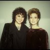 Actresses Linda Ronstadt & Patti Cohenour at the opening night party for the New York Shakespeare Festival production of the musical "La Boheme." (New York)