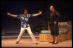 Actors (L-R) David Groh & Philip Bosco in a scene fr. the Off-Broadway play "Be Happy For Me." (New York)
