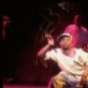 Actor in a scene from the Off-Broadway musical "Bring in the Morning." (New York)