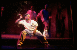 Actor in a scene from the Off-Broadway musical "Bring in the Morning." (New York)