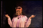 Actress in a scene fr. the Off-Broadway musical "Bring in the Morning." (New York)