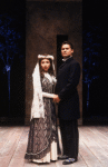 Actors Elizabeth Pena & Al Rodrigo in a scene fr. the New York Shakespeare Festival's Public Theatre production of the Off-Broadway play "Blood Wedding." (New York)
