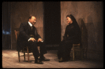 Actors Mike Hodge & Gloria Foster in a scene fr. the New York Shakespeare Festival's Public Theatre production of the Off-Broadway play "Blood Wedding." (New York)