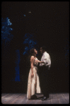 Actors Elizabeth Pena & Al Rodrigo in a scene fr. the New York Shakespeare Festival's Public Theatre production of the Off-Broadway play "Blood Wedding." (New York)