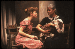 Actresses (L-R) Cordelia Gonzalez & Phyllis Bash in a scene fr. the New York Shakespeare Festival's Public Theatre production of the Off-Broadway play "Blood Wedding." (New York)