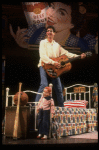 Actor Joe Warren Davis as Buddy Holly in a scene fr. the National Tour of the musical, "Buddy" (Hartford)