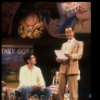 Actor Joe Warren Davis (L) w. cast member in a scene fr. the National Tour of the musical "Buddy." (Hartford)