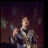Performer Mitch Weissman impersonating Paul McCartney in a scene fr. the Broadway entertainment "Beatlemania." (New York)