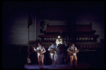 Cast performing as the Beatles in a scene  fr. the Broadway entertainment "Beatlemania." (New York)