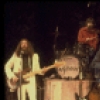 Performers (L-R) Joe Pecorino, Leslie Fradkin , Mitch Weissman & (back) Justin McNeill as the Beatles in scene fr. the Broadway entertainment "Beatlemania." (New York)