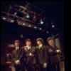 Performers (L-R) Joe Pecorino, Mitch Weissman, Leslie Fradkin & Justin McNeill as the Beatles in a scene fr. the Broadway entertainment "Beatlemania." (New York)
