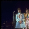 Performers (L-R) Mitch Weissman, Justin McNeill, Leslie Fradkin & Joe Pecorino as the Beatles in a scene fr. the Broadway entertainment "Beatlemania." (New York)