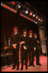 Performers (L-R) Joe Pecorino, Mitch Weissman, Leslie Fradkin & Justin McNeill as the Beatles in a scene fr. the touring production of the entertainment "Beatlemania." (Chicago)