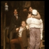 Actors (L-R) John Glover, Michael Nouri (Top), Peter Boyden & Steve Bassett in a scene fr. the Off-Broadway play "Booth." (New York)