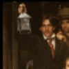 Actors (L-R) John Glover, Michael Nouri, Peter Boyden & Steve Bassett in a scene fr. the Off-Broadway play "Booth." (New York)