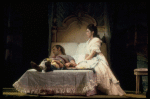 Actors Victoria Mallory & Len Cariou in a scene fr. the Broadway musical "A Little Night Music." (New York)