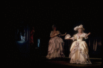 Actors (L-R) Len Cariou, Victoria Mallory, Barbara Lang & Glynis Johns in a scene fr. the Broadway musical "A Little Night Music." (New York)