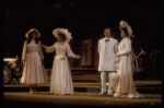 Actors (L-R) Judy Kahan, Glynis Johns, Len Cariou & Victoria Mallory in a scene fr. the Broadway musical "A Little Night Music." (New York)