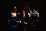 Actors (L-R) Patricia Elliott, Len Cariou & Hermione Gingold in a scene fr. the Broadway musical "A Little Night Music." (New York)
