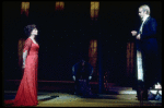 Actors George Lee Andrews & Jean Simmons in a scene fr. the National tour of the Broadway musical "A Little Night Music." (Philadelphia)
