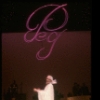 Singer Peggy Lee in a scene fr. the one-woman Broadway musical "Peg." (New York)