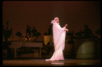 Singer Peggy Lee in a scene fr. the one-woman Broadway musical "Peg." (New York)