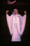 Singer Peggy Lee in a scene fr. the one-woman Broadway musical "Peg." (New York)