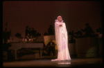 Singer Peggy Lee in a scene fr. the one-woman Broadway musical "Peg." (New York)