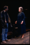 Actors Lewis Arlt & Sada Thompson in a scene fr. the Off-Broadway play "Real Estate." (New York)