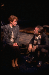 Actors Lewis Arlt & Roberta Maxwell in a scene fr. the Off-Broadway play "Real Estate." (New York)