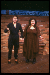 Actresses (L-R) Mo Gaffney & Kathy Najimy in a scene fr. the Off-Broadway play "The Kathy and Mo Show: Parallel Lives." (New York)