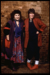 Actresses (L-R) Kathy Najimy & Mo Gaffney in a publicity shot for the Off-Broadway play "The Kathy and Mo Show: Parallel Lives." (New York)