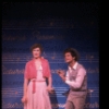 Actors Virginia Sandifur & David Ruprecht in a scene fr. the Broadway musical revue "Perfectly Frank." (New York)
