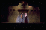 Actors Al Freeman, Jr. & Shirley Booth in a scene fr. the Broadway musical "Look to the Lilies." (New York)