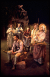 Actors (L-R) Maggie Task, Al Freeman, Jr., Virginia Craig, Linda Andrews, Taina Elg & Shirley Booth in a scene fr. the Broadway musical "Look to the Lilies." (New York)