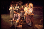 Actors (L-R) Maggie Task, Al Freeman, Jr., Virginia Craig, Linda Andrews, Taina Elg & Shirley Booth in a scene fr. the Broadway musical "Look to the Lilies." (New York)