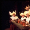 Actors (L-R) Shirley Booth, Linda Andrews, Maggie Task, Virginia Craig, Taina Elg & Al Freeman, Jr. in a scene fr. the Broadway musical "Look to the Lilies." (New York)