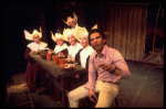 Actors (L-R) Shirley Booth, Linda Andrews, Maggie Task, Virginia Craig, Taina Elg & Al Freeman, Jr. in a scene fr. the Broadway musical "Look to the Lilies." (New York)