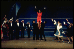 Actress Tamara Long (C) w. cast in a scene fr. the Broadway musical "Lorelei." (New York)