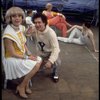 Actors (L-2L) Carol Channing & Brandon Maggart in a scene fr. the Broadway musical "Lorelei." (New York)